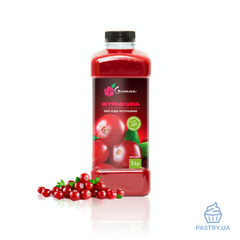 Cranberry pasteurized puree, 1kg (YaGurman)