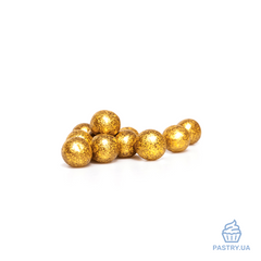 Драже для декора Золотые Lux Pearls из молочного шоколада (Smet), 250г