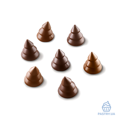 Форма Елочки SCG054 для шоколадных конфет силиконовая (Silikomart)