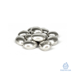 Glazed Almonds "Mirror Silver" (S&D pearls), 200g