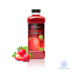 Strawberry pasteurized puree, 1kg (YaGurman)
