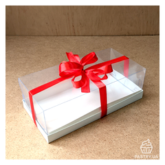 Коробка прозрачная для торта или рулета 300×150×100мм (Украина)