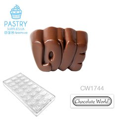 Форма "Любовь" CW1744 для конфет поликарбонатная (Chocolate World)