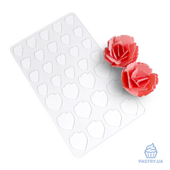 Stencils "Rose 1" for chocolate decor (LeVanille)