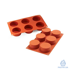 Cylinders Sf127  silicone mould (Silikomart)