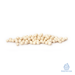 Драже для декора Белый Жемчуг Mini Lux Pearls из белого шоколада (Smet), 250г