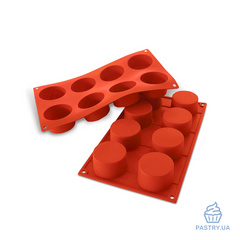 Cylinders Sf028 for desserts Ø60mm silicone mould (Silikomart)