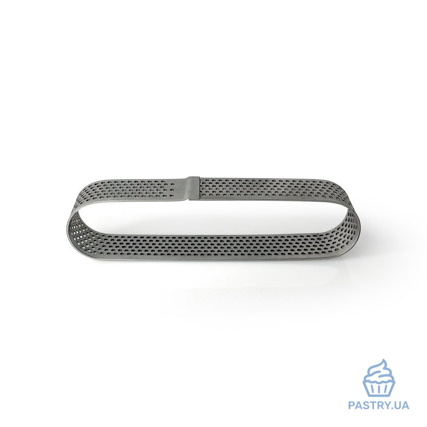 Perforated Oval Metal Frame H2cm 13×3cm (Pastry.ua)