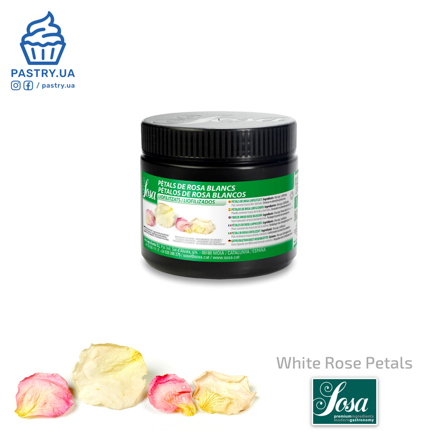 Dried White Rose petals (Sosa), 7g