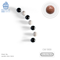 Форма CW1909 (Гранована напівсфера 25 мм) полікарбонатна (Chocolate World)