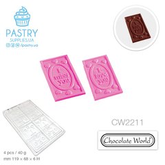 CW2211 polycarbonate bar mould (Chocolate World)