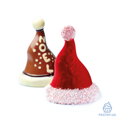 Santa's Hat KT153 plastic chocolate mould (Pavoni), 1 pair