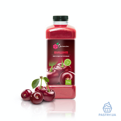 Cherry pasteurized puree, 1kg (YaGurman)