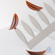 Feather small 6cm Decoration Comb for chocolate by Frank Haasnoot (Martellato)