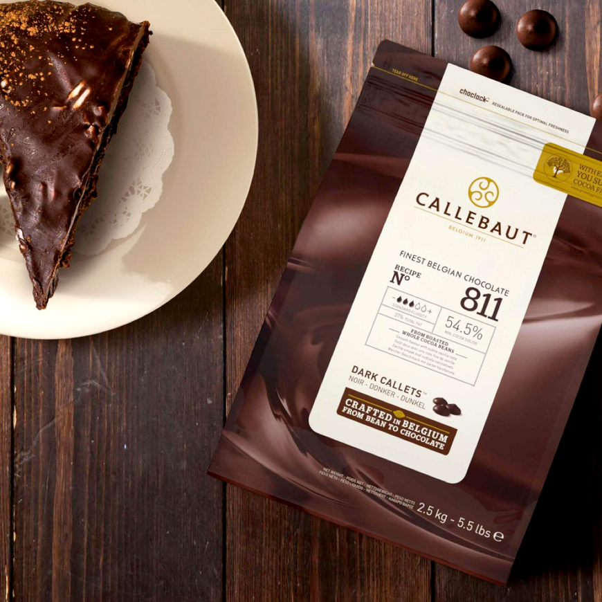Шоколад № 811 чорний 54,5% (Callebaut), 10кг