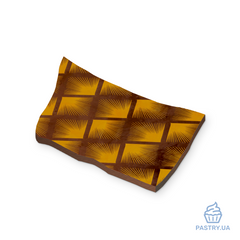 Трансфер Желтые Перья 40×25см для шоколада (Valrhona), 1шт