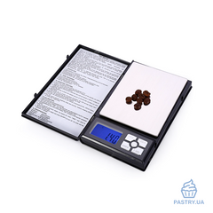 Компактні ювелірні ваги Notebook Series – до 2кг, точність 0,1г, чорні (Китай)