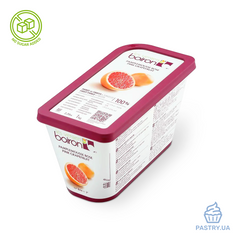Pink Grapefruit 100% no sugar added frozen fruit puree (Les vergers Boiron), 1kg