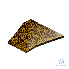 Yellow Mashrabiya 40×25cm Transfer sheet for chocolate (Valrhona), 1pcs