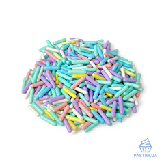 Цукровий декор Мікс "Пастель" – палички 20мм (S&D pearls), 200г