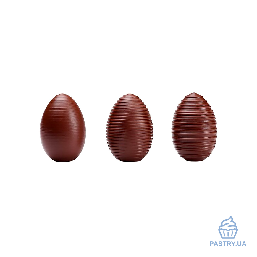 Trio of Eggs 7cm 18947 chocolate plastic mould (Valrhona)