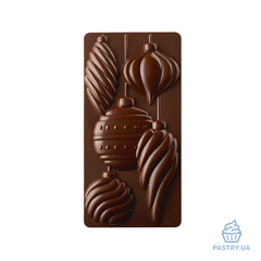🍫 Xmas Spirit PC5058 tritan mould for chocolate bars by Fabrizio Fiorani (Pavoni)