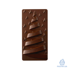 🍫 Форма Рождественская Ночь PC5059 для шоколадных плиток тритановая от Фабрицио Фьёрани (Pavoni)