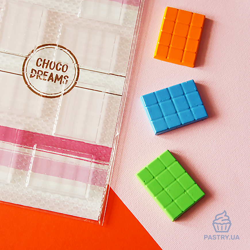 Форма "Міні Плитка" CD3011 для шоколадних цукерок пластикова (Choco Dreams)