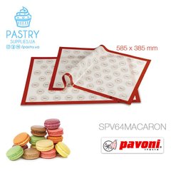 Baking Mat with markup SPV64MACARON 385×585mm silicone (Pavoni)