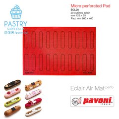 Baking Mat perforated with markup ECL20 600×400mm silicone (Pavoni)