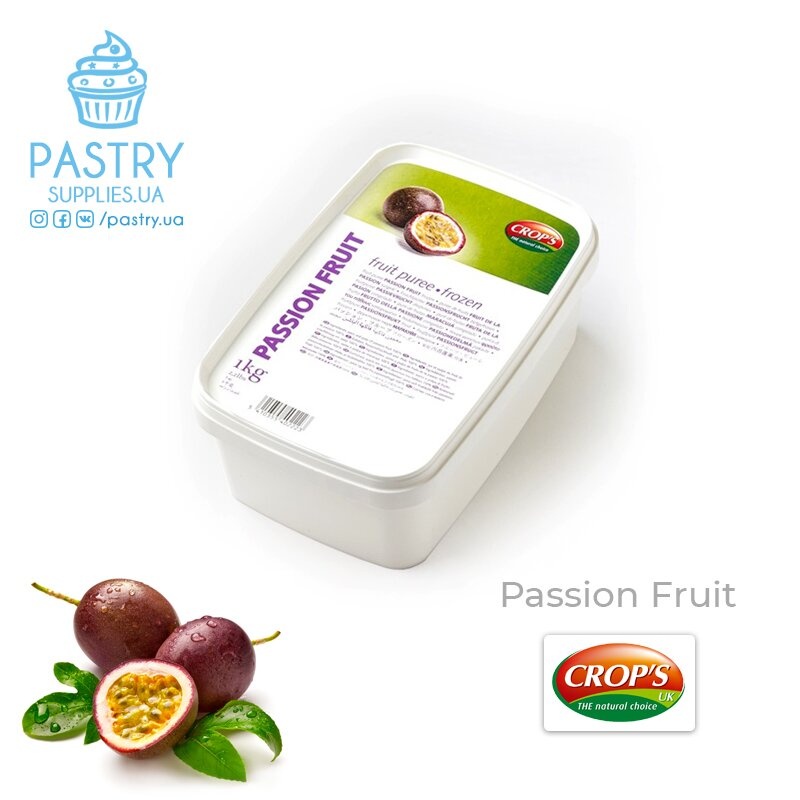 Passion Fruit no sugar added frozen puree (Crop's), 150g
