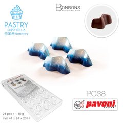 Форма PC38 для цукерок полікарбонатна (Pavoni)