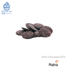 Шоколад Чорний 62% (Natra), 1кг