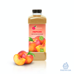 Peach pasteurized puree, 1kg (YaGurman)