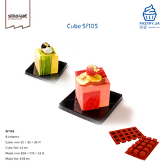 Cube Sf105 silicone mould (Silikomart)