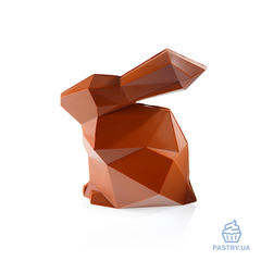 Форма Граненые Кролики H13см для шоколада пластиковая (PCB Creation)