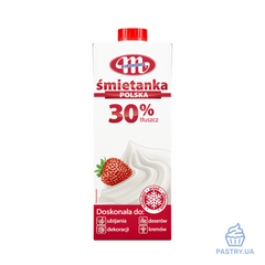Сливки животные Smietanka Polska 30%, 1л (Mlekovita)