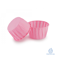 Paper Cups with a twisted side for Muffin Ø50mm pink (Vals), 10pcs