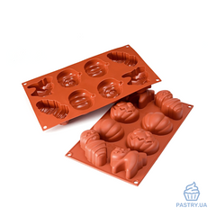 Halloween 3 shapes SF116 silicone mould for dessert (Silikomart)