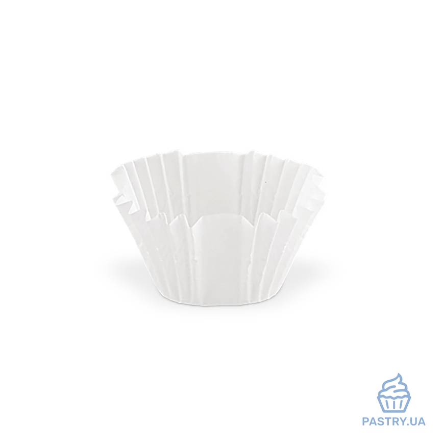 Square Paper Cups for Bonbons 30×30mm white (Vals), 20pcs